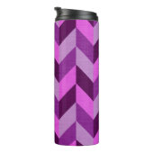 Bouteilles Isothermes Motif Herringbone en violet (Tourné sur la droite)