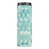 Bouteilles Isothermes Motif Hexagonal bleu clair transparent (Dos)