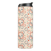 Bouteilles Isothermes Motif hexagonal coloré moderne géométrique (Tourné sur la gauche)