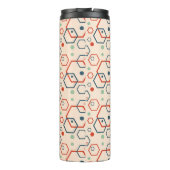 Bouteilles Isothermes Motif hexagonal coloré moderne géométrique (Dos)