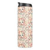 Bouteilles Isothermes Motif hexagonal coloré moderne géométrique (Tourné sur la droite)