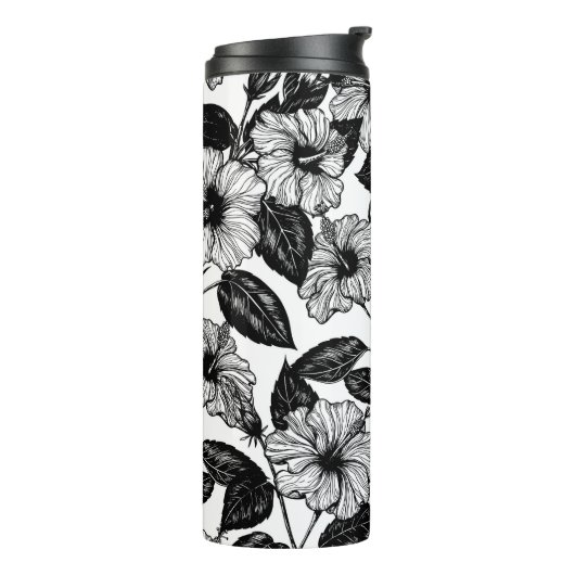 Bouteilles Isothermes Motif Hibiscus (Tourné sur la gauche)