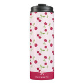 Bouteilles Isothermes Motif imprimé cerise mignon Coquette rose personna (Devant)