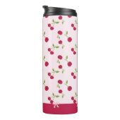 Bouteilles Isothermes Motif imprimé cerise mignon Coquette rose personna (Tourné sur la droite)
