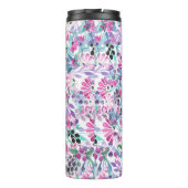 Bouteilles Isothermes Motif incomparable de fleurs et de baies violettes (Dos)