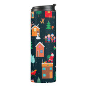 Bouteilles Isothermes Motif incomparable de Noël heureux dans une villa (Tourné sur la gauche)