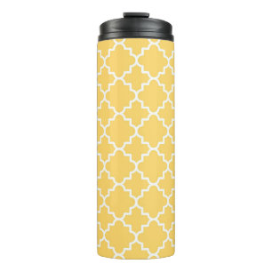 Bouteilles Isothermes Motif jaune de Quatrefoil