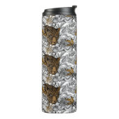 Bouteilles Isothermes Motif Leopard & Peonies (Tourné sur la gauche)