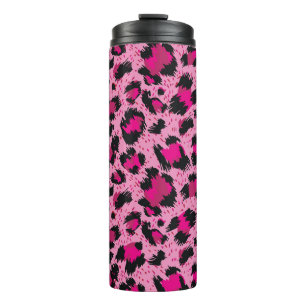 Bouteilles Isothermes Motif léopard rose luxueux sans charme.