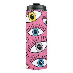 Bouteilles Isothermes Motif magique aux yeux colorés. Contexte mystique