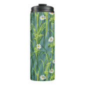 Bouteilles Isothermes Motif marguerite, motif vert, (Devant)