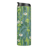 Bouteilles Isothermes Motif marguerite, motif vert, (Tourné sur la droite)