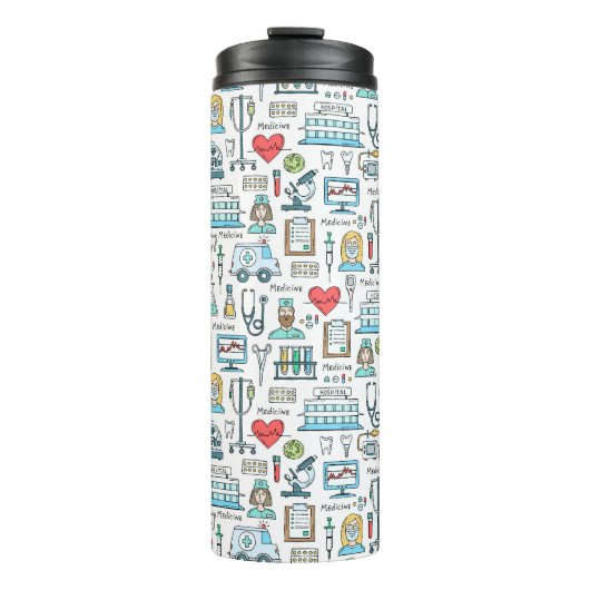 Bouteilles Isothermes Motif Médicale de conception (Devant)