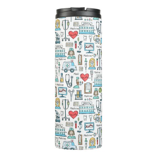 Bouteilles Isothermes Motif Médicale de conception (Dos)