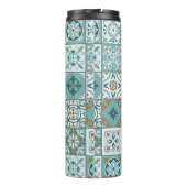 Bouteilles Isothermes Motif méditerranéen continu de tuiles marocaines (Dos)
