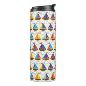 Bouteilles Isothermes Motif mignon 2 de voilier (Tourné sur la gauche)