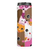 Bouteilles Isothermes motif mignon d'arrière - plan de chat de chaton (Dos)