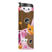 Bouteilles Isothermes motif mignon d'arrière - plan de chat de chaton (Tourné sur la droite)