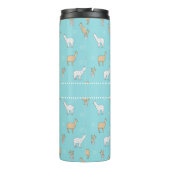 Bouteilles Isothermes Motif mignon de cactus de lama d'alpaga (Dos)