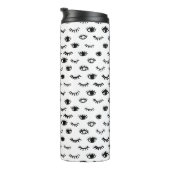 Bouteilles Isothermes Motif mignon de cil de griffonnage (Tourné sur la droite)