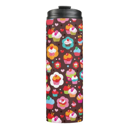 Bouteilles Isothermes Motif mignon de gâteau de tasse (Devant)