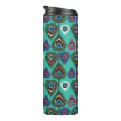 Bouteilles Isothermes motif mignon de plume de paon (Tourné sur la droite)