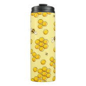Bouteilles Isothermes Motif mignon et transparent avec abeilles volantes (Devant)