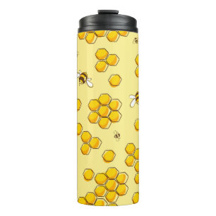 Bouteilles Isothermes Motif mignon et transparent avec abeilles volantes