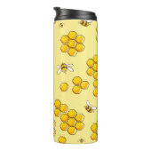 Bouteilles Isothermes Motif mignon et transparent avec abeilles volantes (Tourné sur la droite)
