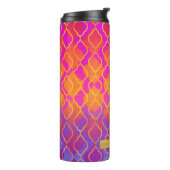 Bouteilles Isothermes Motif Moderne Chic Fuchsia Or Rose Orange Gras (Tourné sur la gauche)