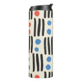 Bouteilles Isothermes Motif moderne sans couture avec rayures et points (Tourné sur la gauche)