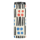 Bouteilles Isothermes Motif moderne sans couture avec rayures et points (Dos)