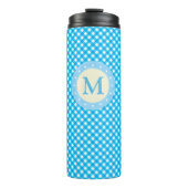 Bouteilles Isothermes Motif Monogram Bright Blue En vichy (Devant)