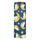 Bouteilles Isothermes Motif mouton, Mouton couché, Lune, Étoiles (Dos)