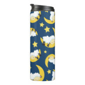 Bouteilles Isothermes Motif mouton, Mouton couché, Lune, Étoiles (Tourné sur la droite)