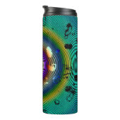 Bouteilles Isothermes Motif multicouleur cerclé (Tourné sur la droite)