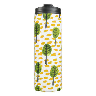 Bouteilles Isothermes Motif Naïve Green Black Tree