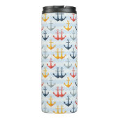 Bouteilles Isothermes Motif nautique avec des Ancres (Dos)