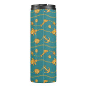 Bouteilles Isothermes Motif nautique d'or (Dos)