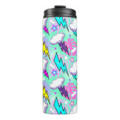 Bouteilles Isothermes Motif Neon Lightning Bolts & Stars (Devant)