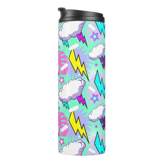 Bouteilles Isothermes Motif Neon Lightning Bolts & Stars (Tourné sur la droite)