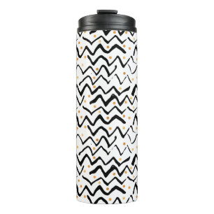 Bouteilles Isothermes Motif noir de courses et de points de brosse