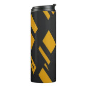 Bouteilles Isothermes Motif Noir Et Jaune (Tourné sur la gauche)