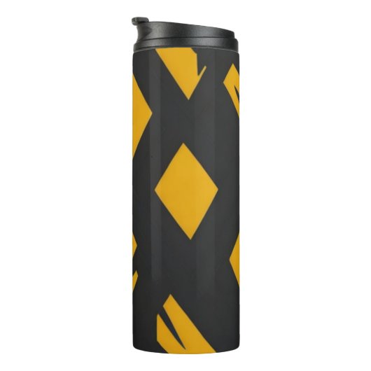 Bouteilles Isothermes Motif Noir Et Jaune (Tourné sur la droite)