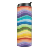 Bouteilles Isothermes Motif Ondulations Multicolores 2 (Tourné sur la gauche)
