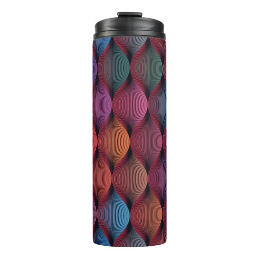 Bouteilles Isothermes Motif ondulé multicolore (Devant)