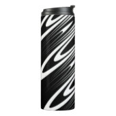 Bouteilles Isothermes motif organique ondulé noir et blanc sans couture (Tourné sur la gauche)