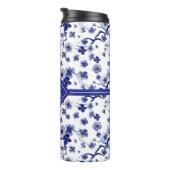 Bouteilles Isothermes Motif oriental de branche du monogramme | Sakura (Tourné sur la droite)