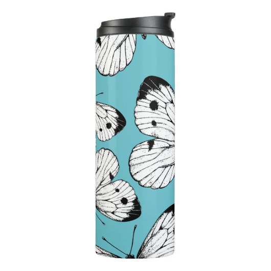 Bouteilles Isothermes Motif papillon de choux (Tourné sur la gauche)