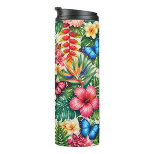 Bouteilles Isothermes Motif Papillon Tropical